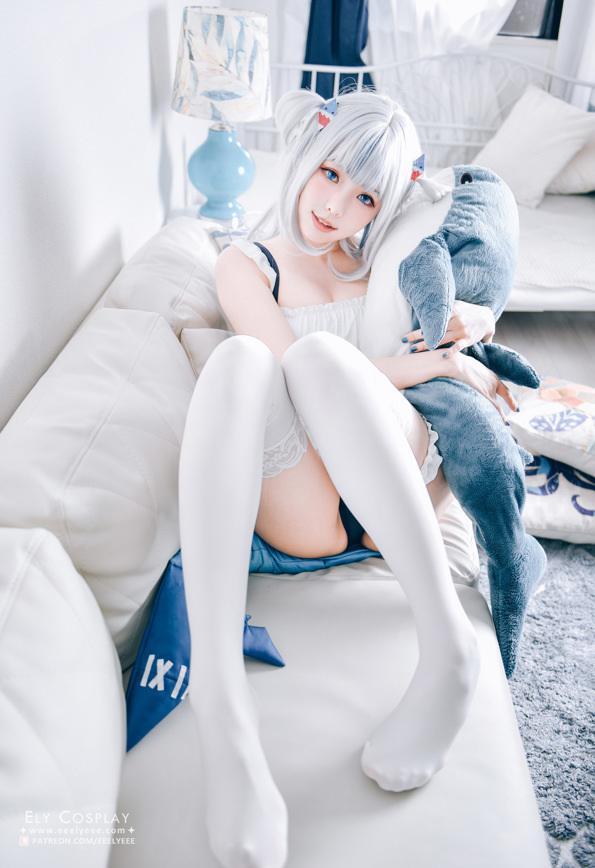 ElyEE子 – NO.071 噶呜·古拉(小鲨鲨) cosplay 泳装[19P/46MB]