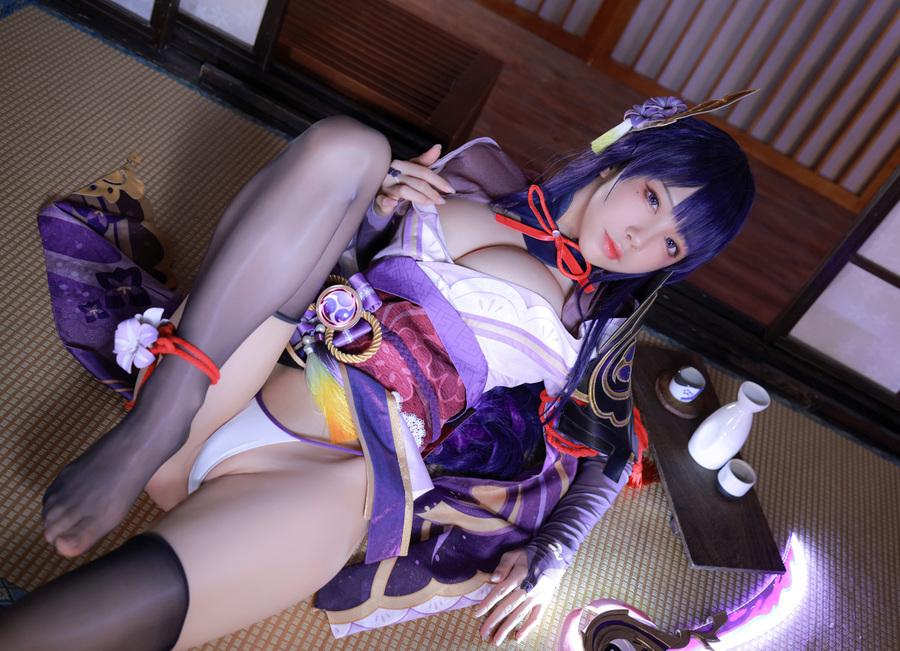 水淼aqua – NO.104 雷电将军[130P/149MB]