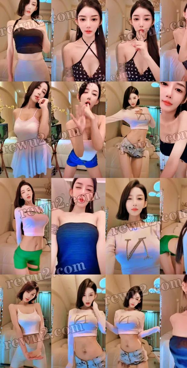 快手主播孙妮 在家直播即兴舞 白色吊带 礼服低沟 (26V6.65G)真不错