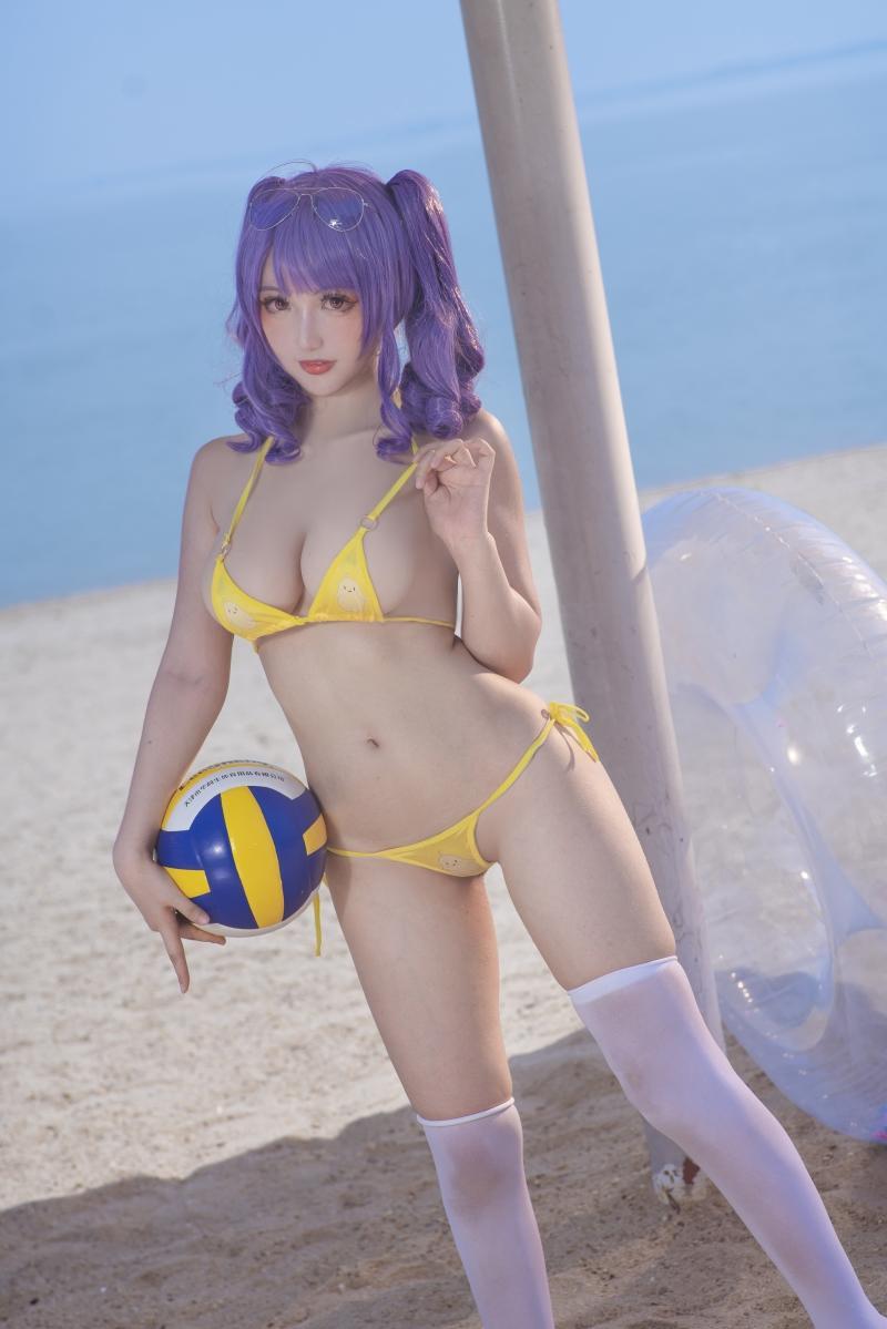 隼隼子 刺青Poi 图集 沙滩排球【44P-743MB】-完美佳人