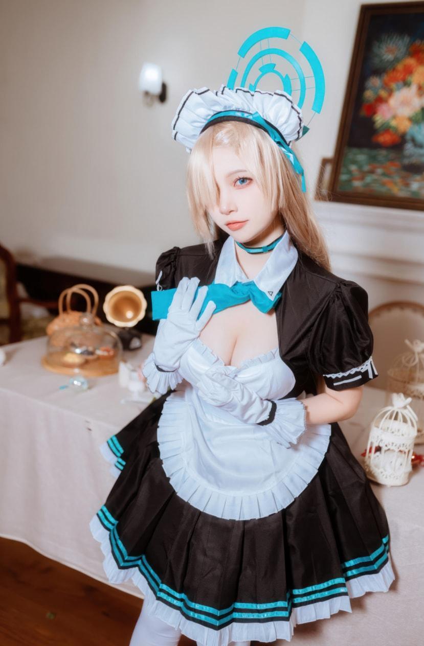 二佐Nisa – 蔚蓝档案-明日奈女仆-精美作品