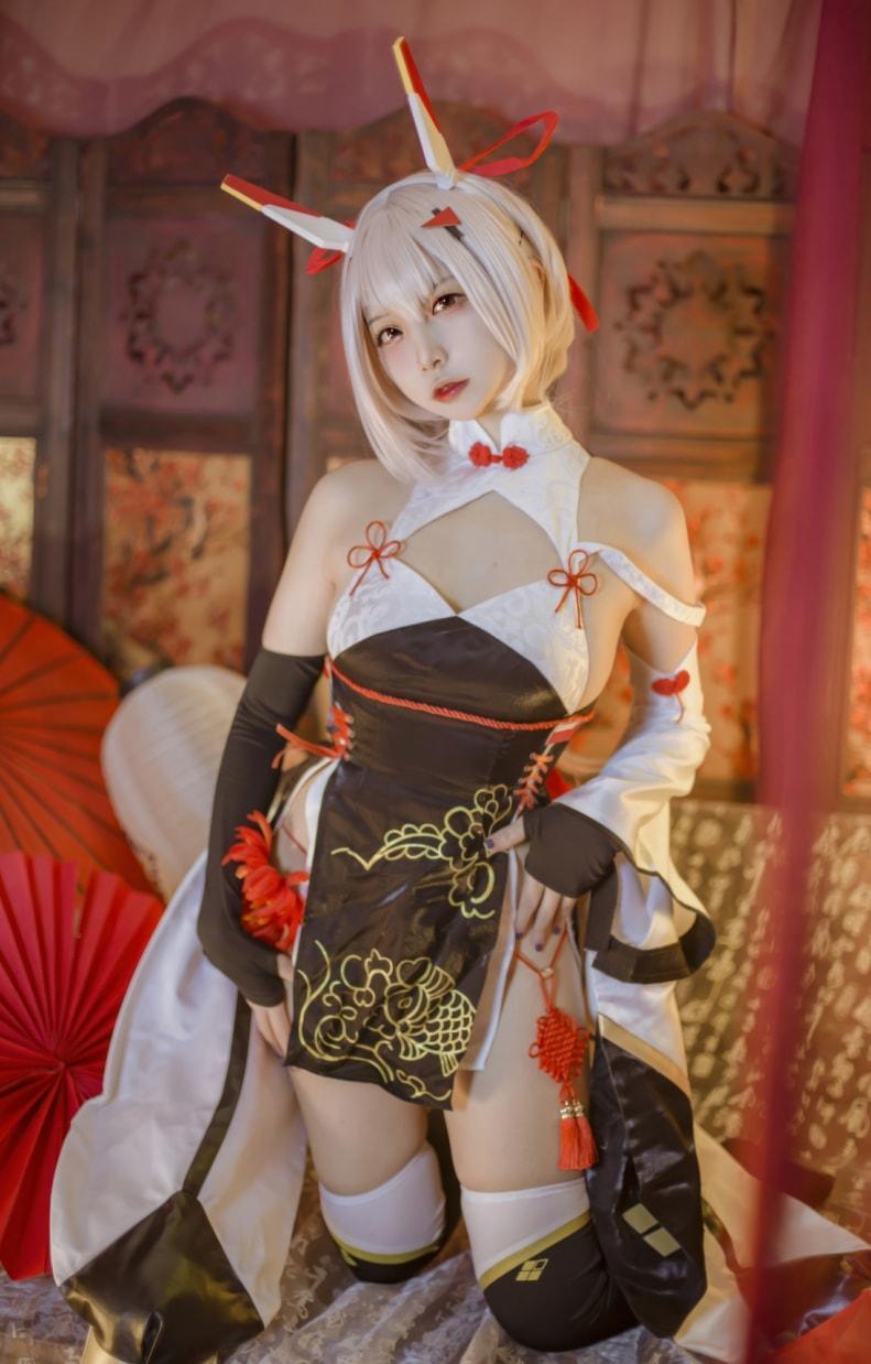 二佐Nisa – 碧蓝航线-绫波新春旗袍-最佳coser