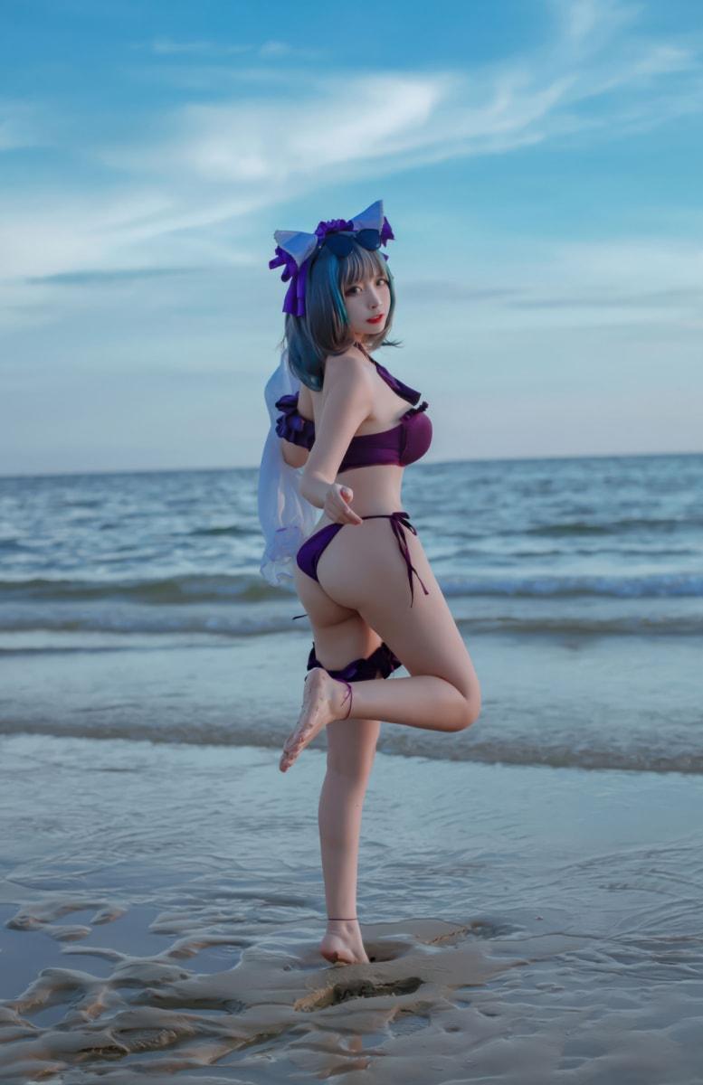 二佐Nisa – 碧蓝航线-柴郡泳装-值得一看